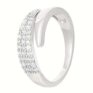 Adjustable Multi-Row Sparkle Ring